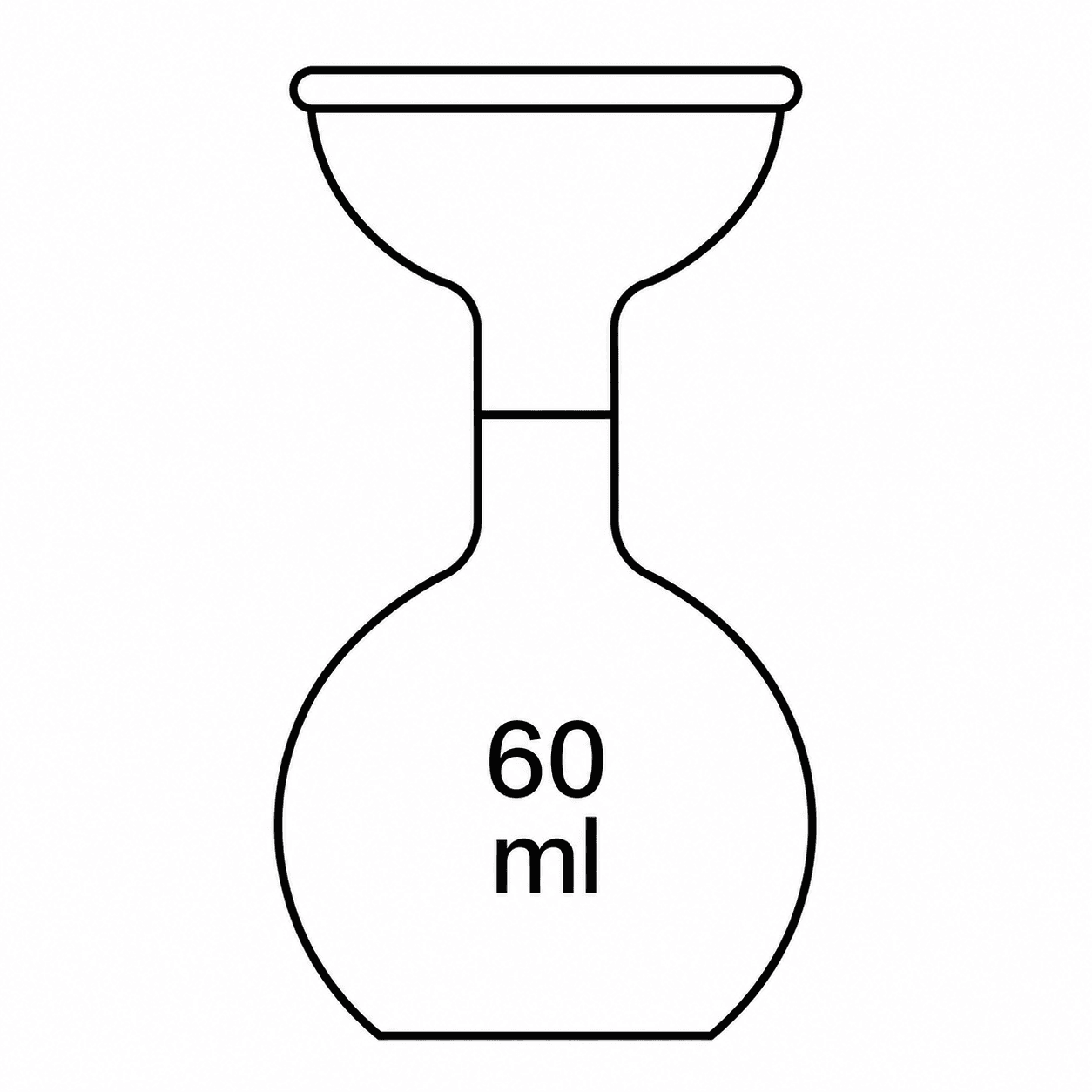 Flask - Glass 60 Ml