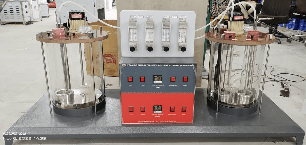 Foaming Characteristics Of Lubricating Oil - Astm D892-(four Test Cylinders)-(twin Jars)-
