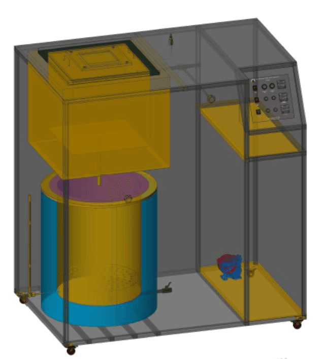 Oil Absorption Bath With Vacuum Drying Chamber - Inner S.s. - 50 X 50 X 50 Cm