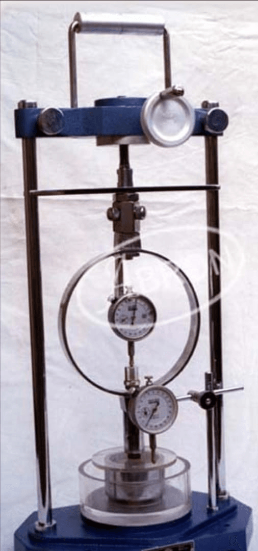 Portable Swell Test Apparatus With Proving Ring Dial Gauge