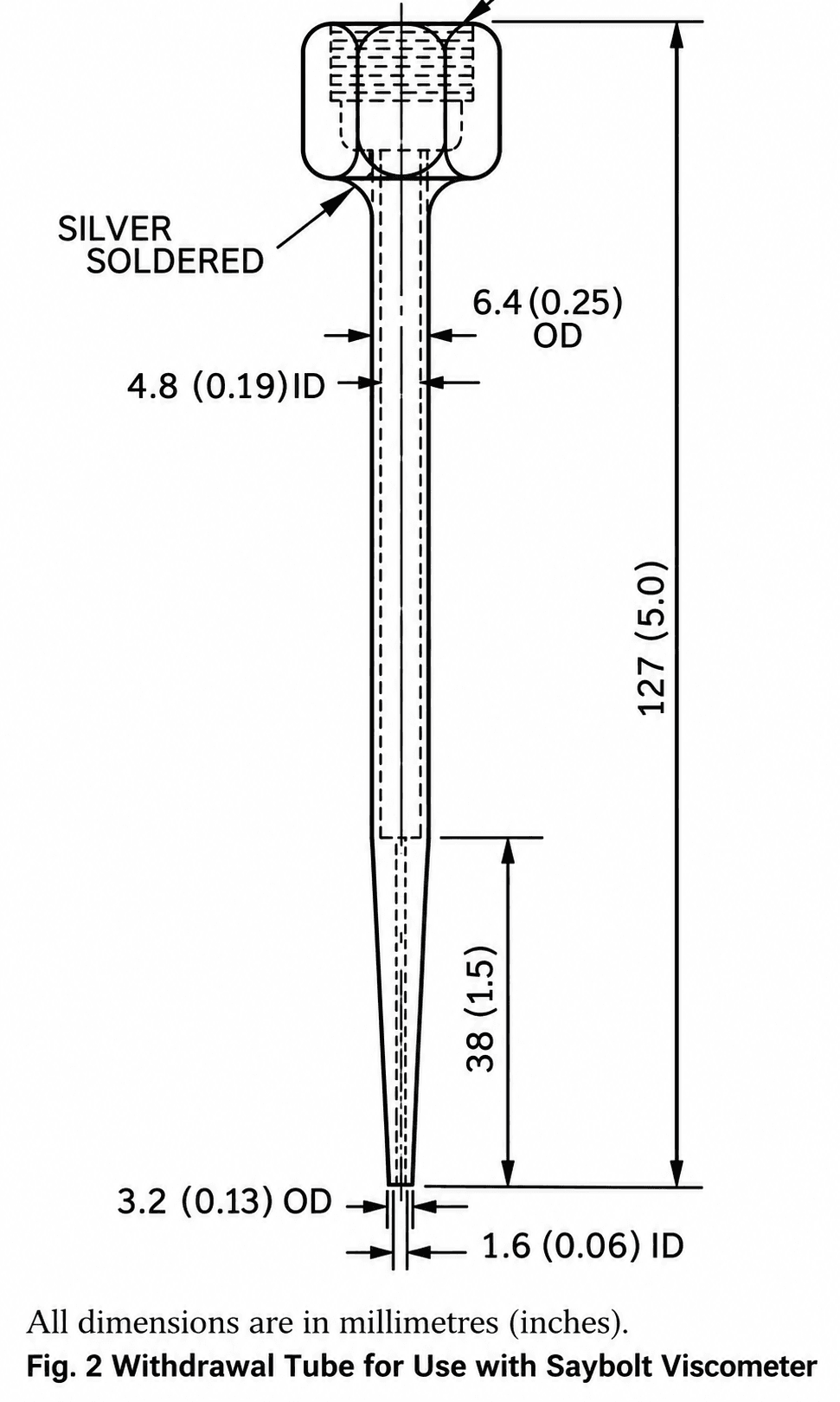 Withdrawal Tube - Metal