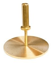 Brass Perforated Plate With Stem - For Cbr Test - Is 9669