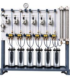 Three Cell Saturation Wall Mounting Panel For Triaxial Shear Apparatus