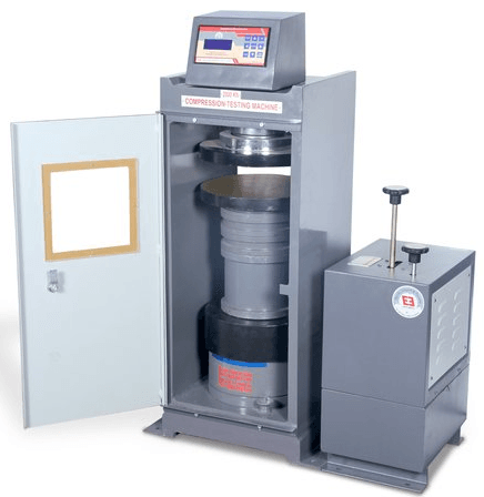 Unconfined Compression Tester For Rock - Digital Motorized 500 Kn - Is 9143